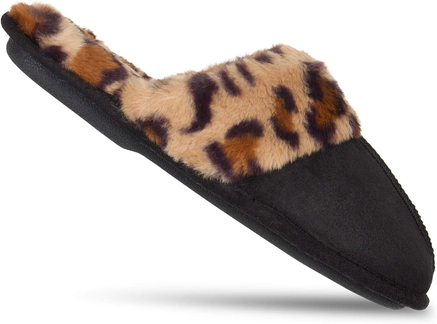 Step into Luxury: Womens Comfy Faux Fur House Slippers with Memory Foam and Anti-Skid Soles