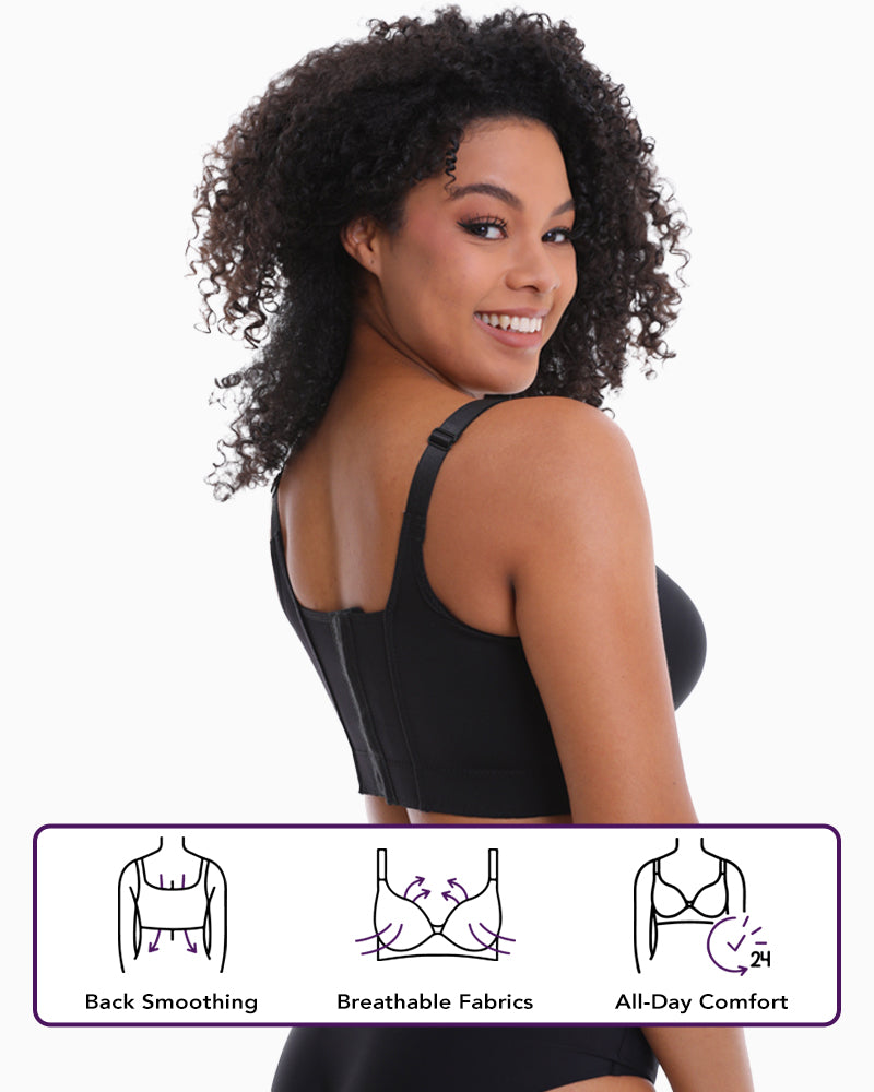 Women Deep Cup Bra Hide Back Fat Underwear Shpaer Incorporated Full Back Coverage plus Size Push up Bra