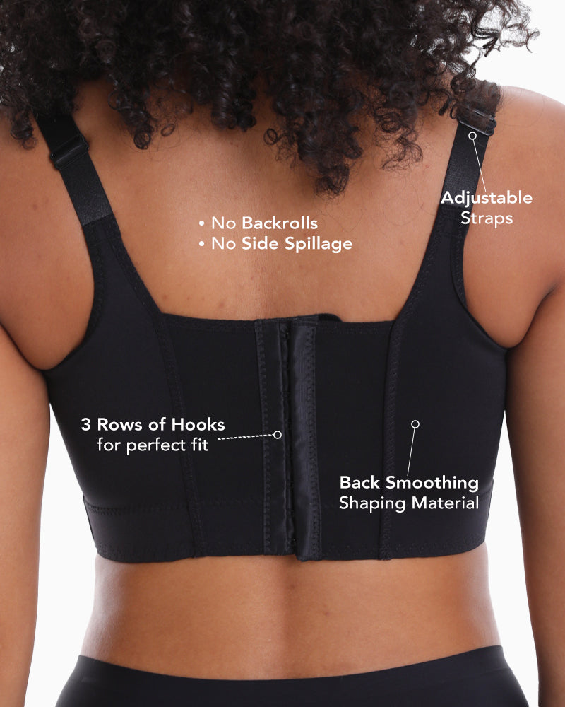 Women Deep Cup Bra Hide Back Fat Underwear Shpaer Incorporated Full Back Coverage plus Size Push up Bra